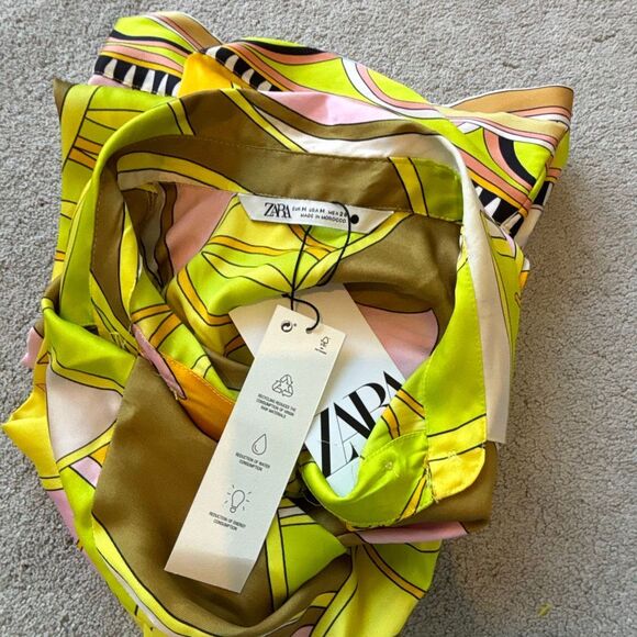 NWT Zara two piece skort and blouse set, Med $125 G18 - Picture 5 of 12